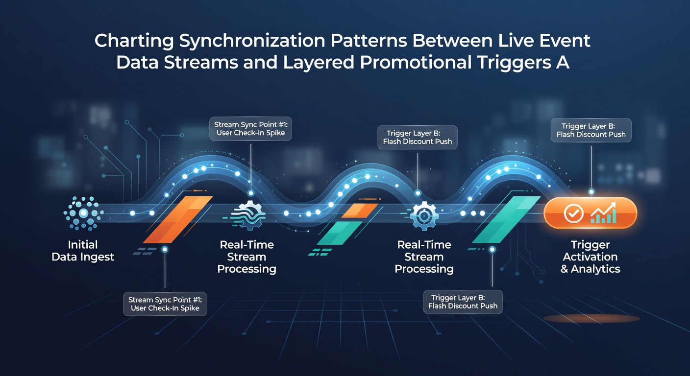 Flowchart illustrating synchronization of event data with promotional triggers on mobile and desktop wagering interfaces