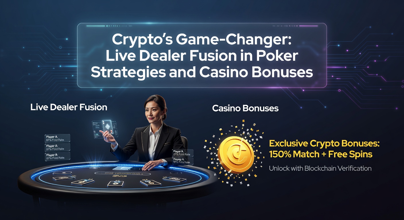 Casino bonus interface displaying crypto-specific promotions for live dealer blackjack and roulette tables, with wagering requirements highlighted