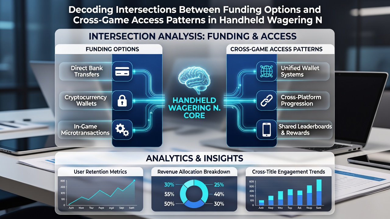 Data visualization of cross-game access patterns linked to funding methods in mobile wagering