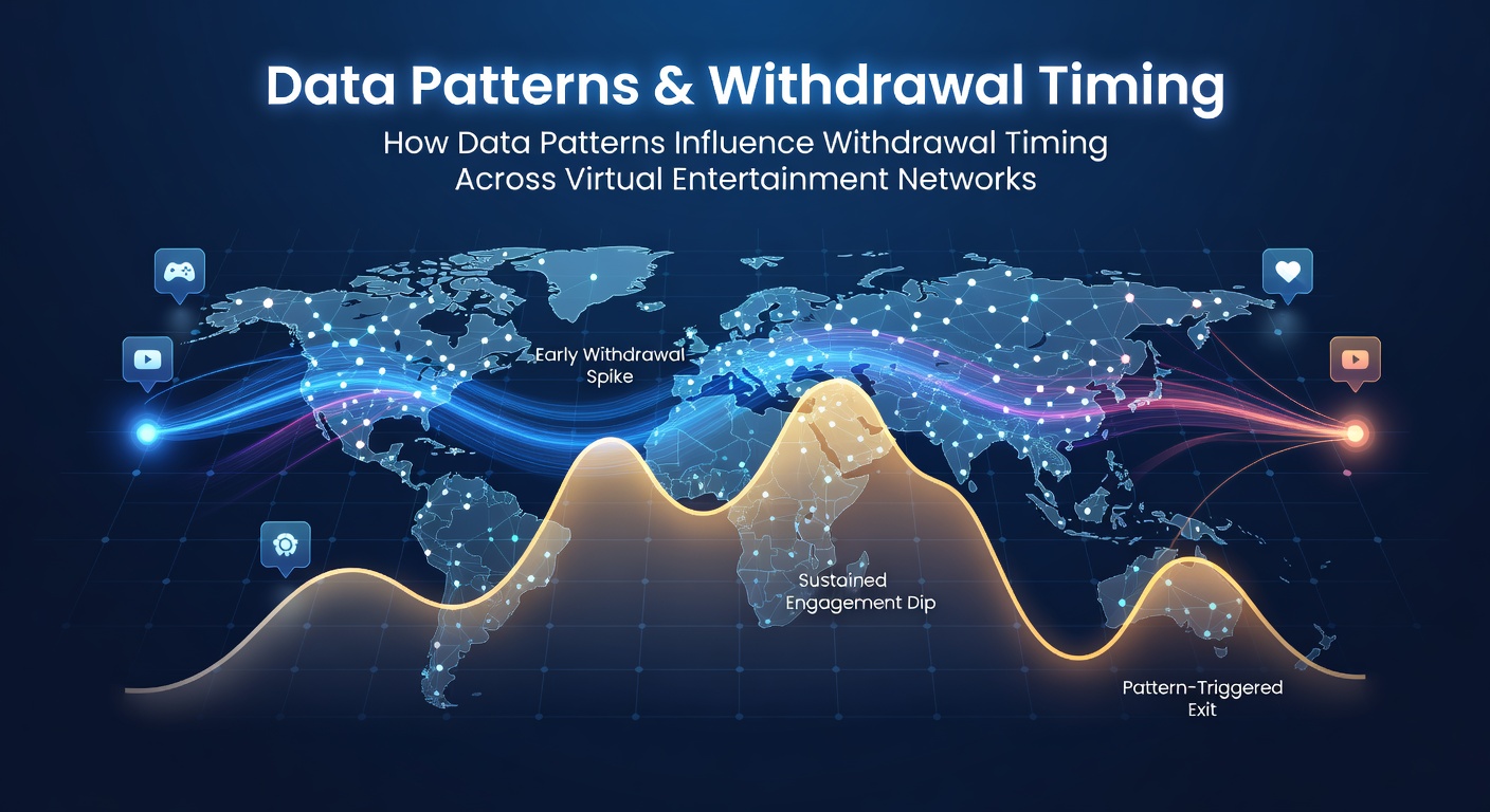 Data analytics dashboard showing withdrawal patterns in virtual gaming networks