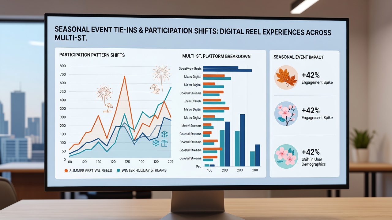 Data visualization showing participation spikes in seasonal reel games across state lines during June events