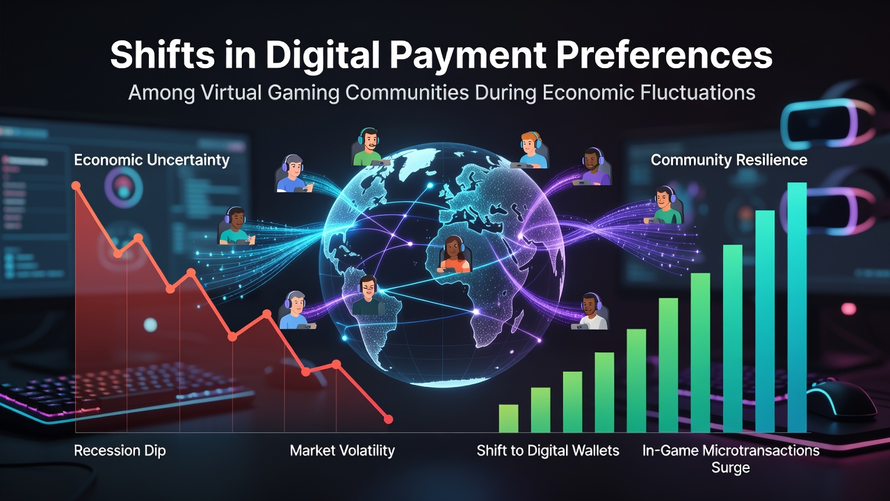 Digital payment interfaces displayed across multiple virtual gaming platforms showing transaction options during market changes