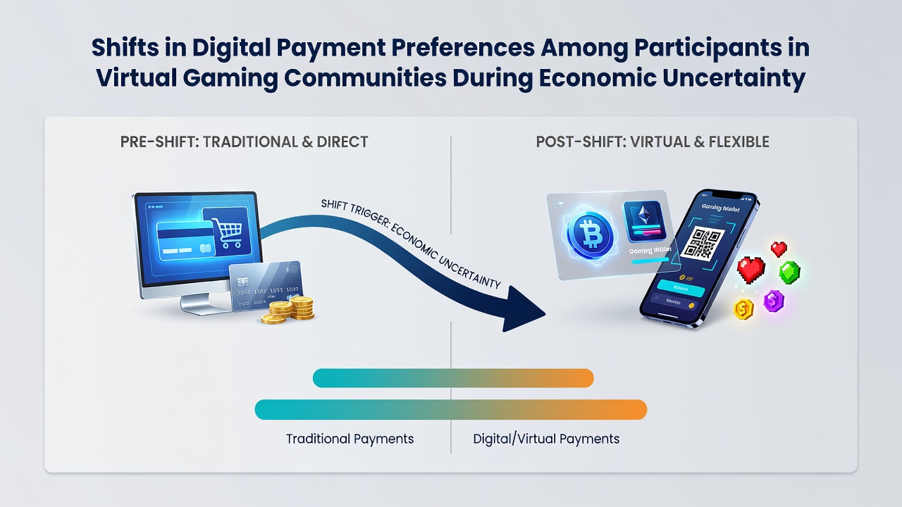 Analytics dashboard illustrating payment flow changes across virtual communities during economic periods